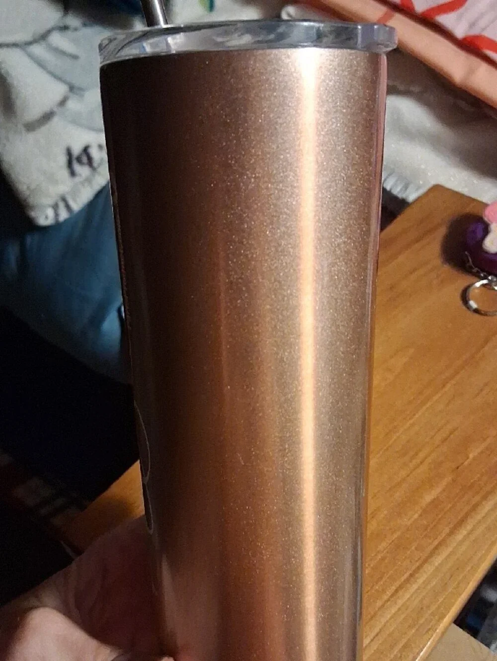 16 & Fabulous Rose Gold Stainless Tumbler with Straw